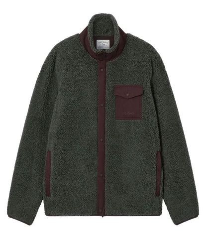 MC2 Saint Barth Giacca in Pile Keystone Zip KEY0008 Verde Militare