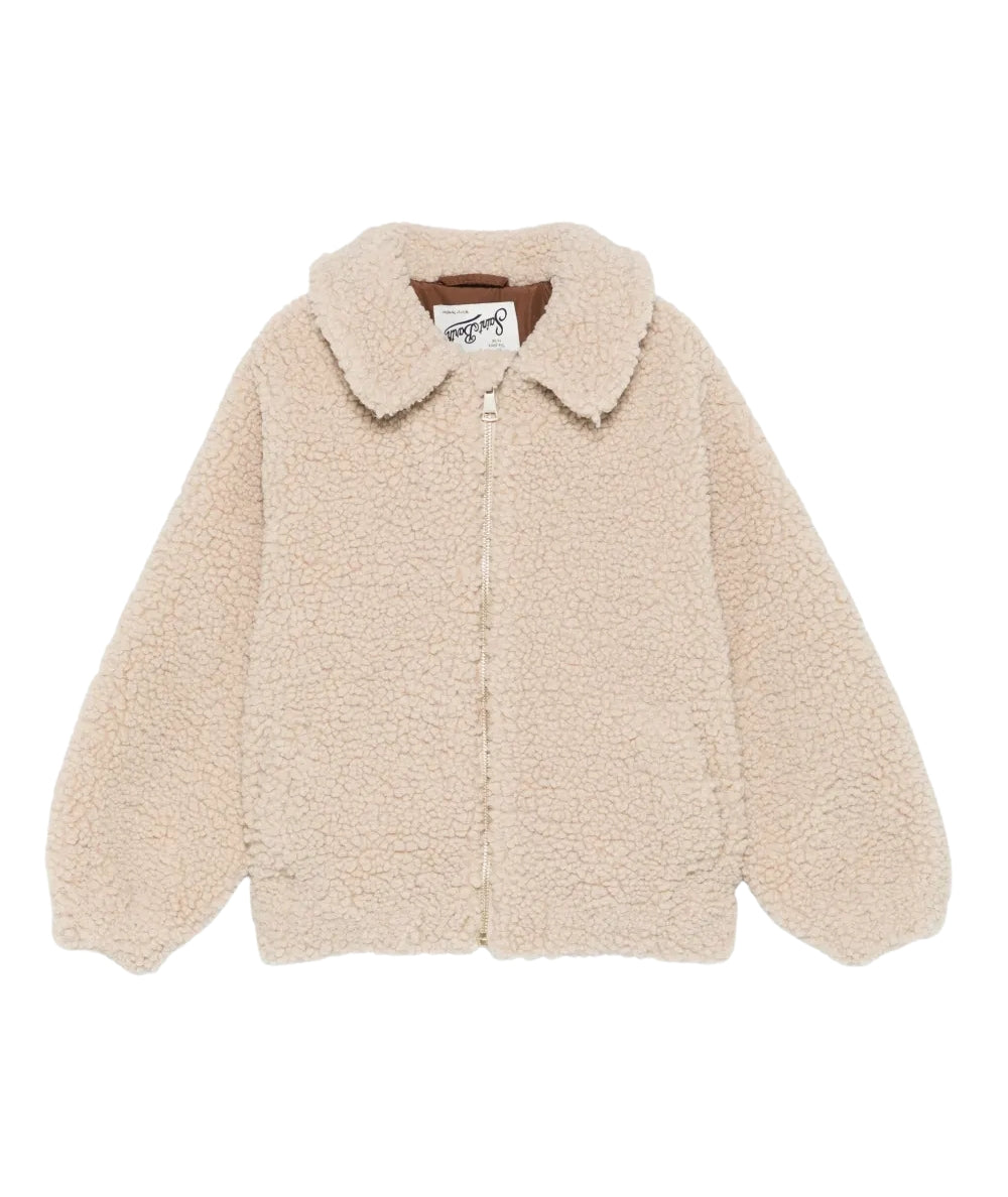MC2 Saint Barth Giacca in Sherpa ABEL JR TEDDY ABE003 Beige
