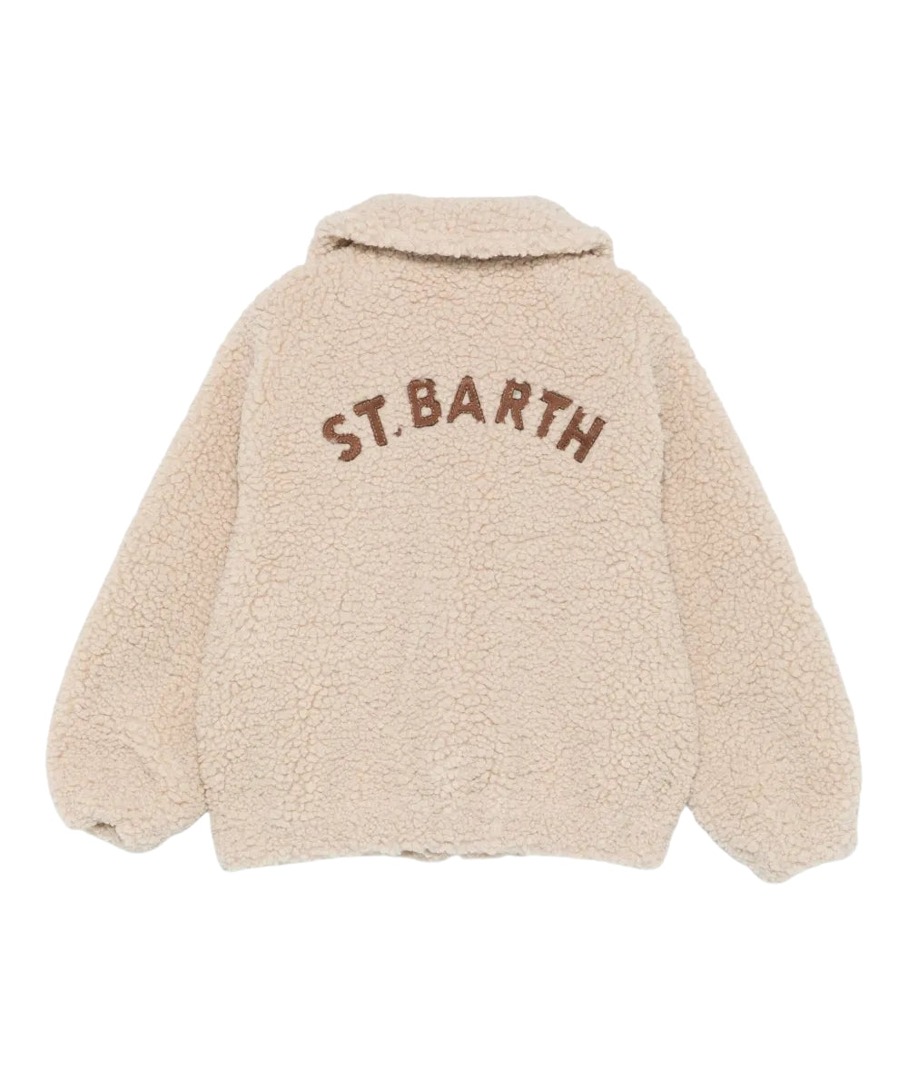 MC2 Saint Barth Giacca in Sherpa ABEL JR TEDDY ABE003 Beige