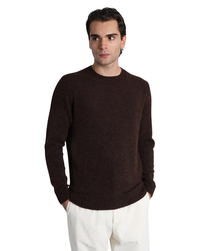 MC2 Saint Barth Maglione Girocollo REGENT ALPACA REGE006 Marrone