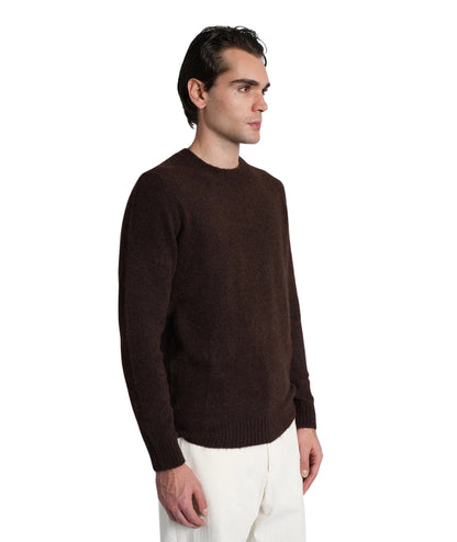 MC2 Saint Barth Maglione Girocollo REGENT ALPACA REGE006 Marrone