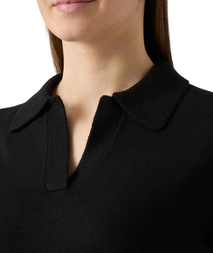 MC2 Saint Barth Maglione con Collo a Polo EZE WOOL Nero