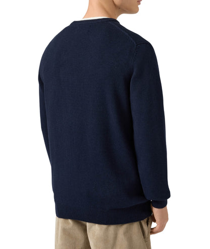 MC2 Saint Barth Maglione con Ricami Gin HERON HER0001 Blu Navy