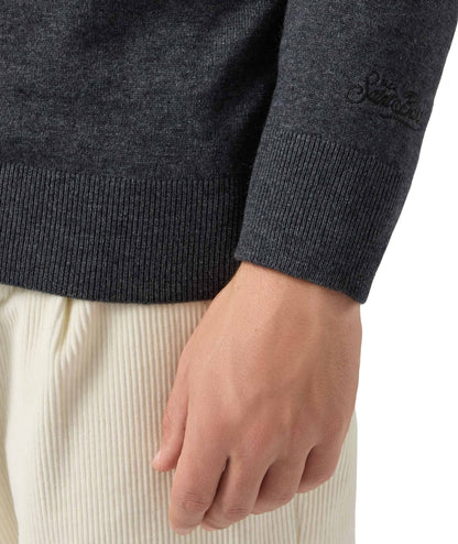 MC2 Saint Barth Maglione con Ricami HERON LIGHT EMBRY HER0024 Grigio