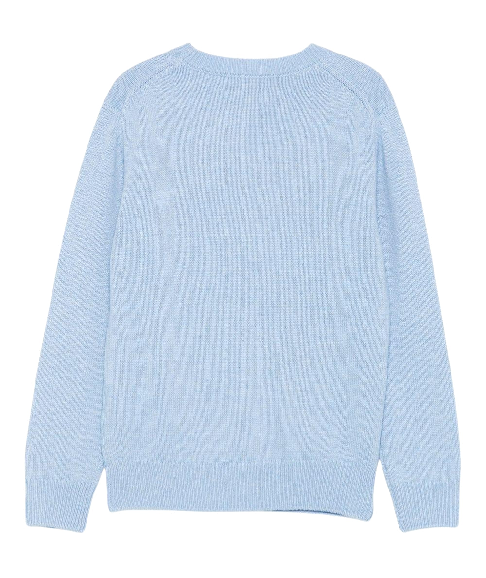 MC2 Saint Barth Maglione con Ricamo PRINCESS TRUDI ORSO PRC0001 Azzurro