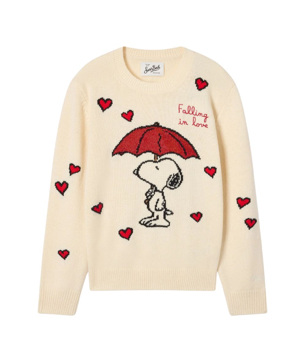 MC2 Saint Barth Maglione con Snoopy PRINCESS P PRC0005 Bianco Panna