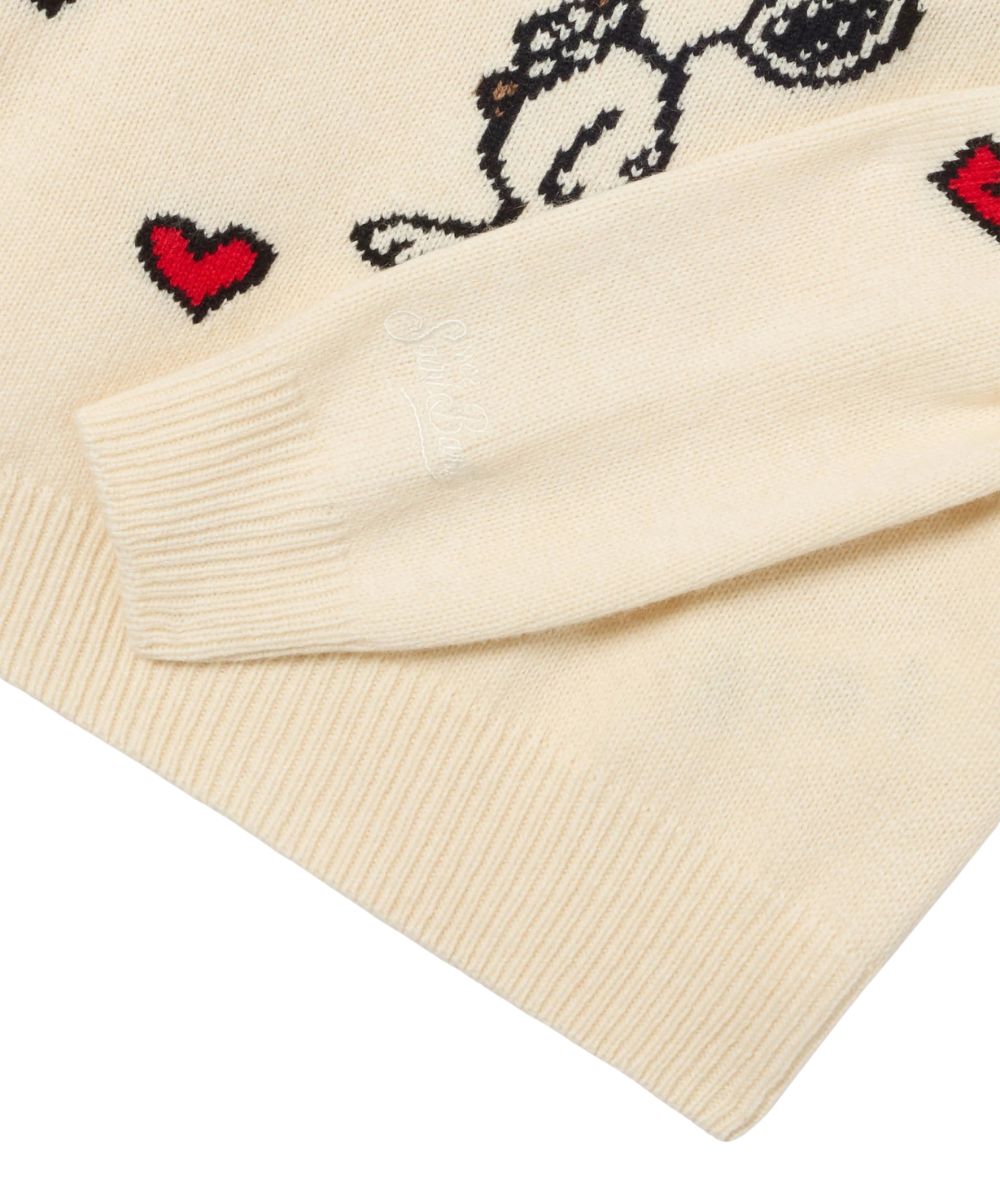 MC2 Saint Barth Maglione con Snoopy PRINCESS P PRC0005 Bianco Panna