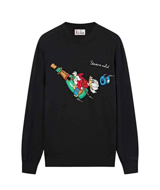 MC2 Saint Barth Maglione con Zio Paperone HERON LIGHT HER0005 Nero