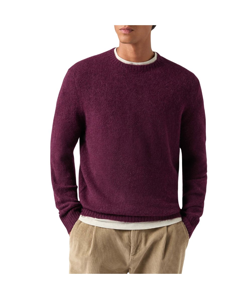 MC2 Saint Barth Maglione in Misto Alpaca REGENT ALPACA REGE006 Bordeaux