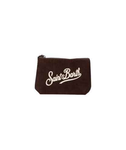 MC2 Saint Barth Pochette Aline Mini Corduroy in Velluto ALMI002 Marrone