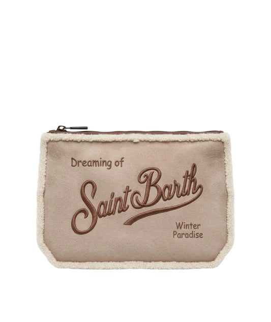 MC2 Saint Barth Pochette Aline in Shearling ALI0033 Beige