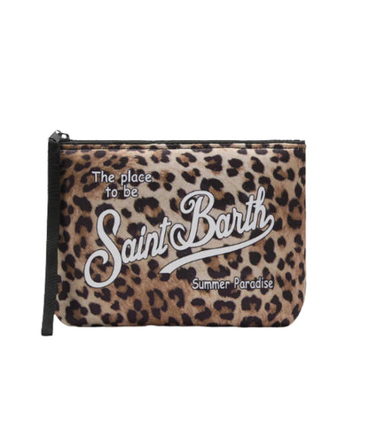 MC2 Saint Barth Pochette Animalier in Scuba Aline ALIN001 Marrone