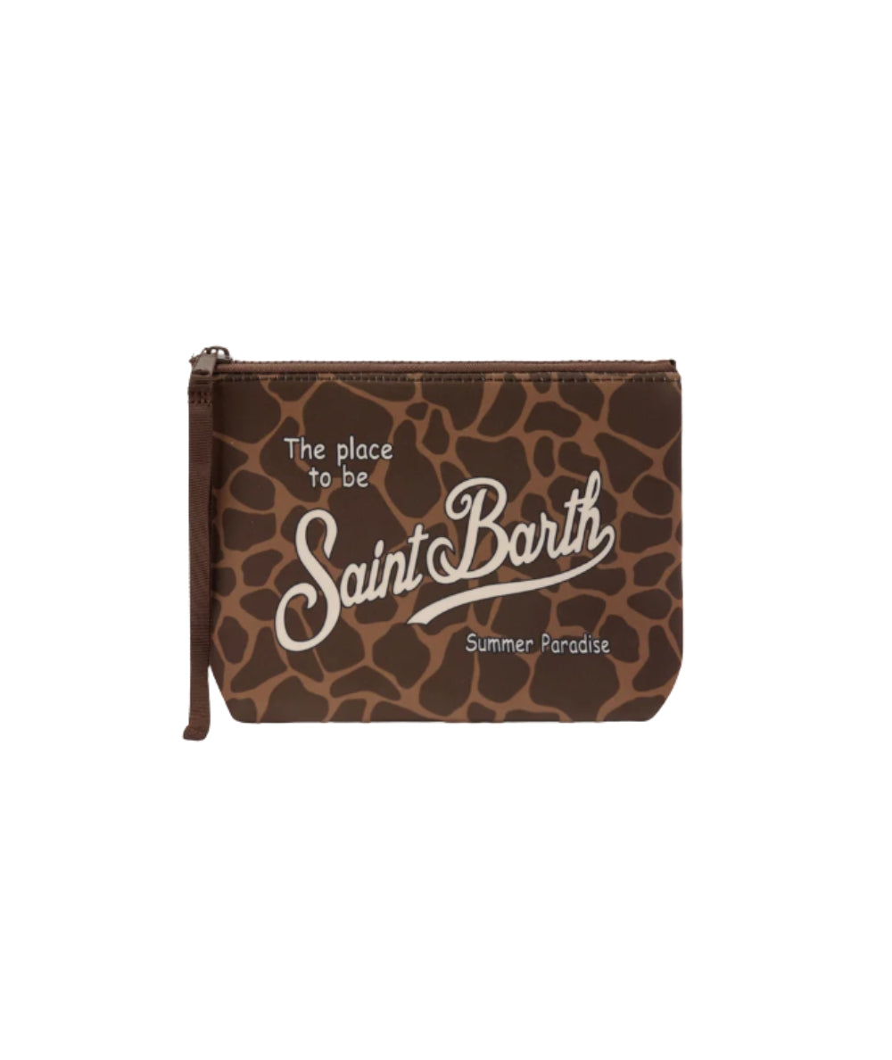 MC2 Saint Barth Pochette Animalier in Scuba Aline ALIN001 Marrone