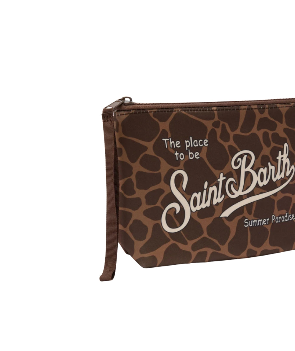 MC2 Saint Barth Pochette Animalier in Scuba Aline ALIN001 Marrone