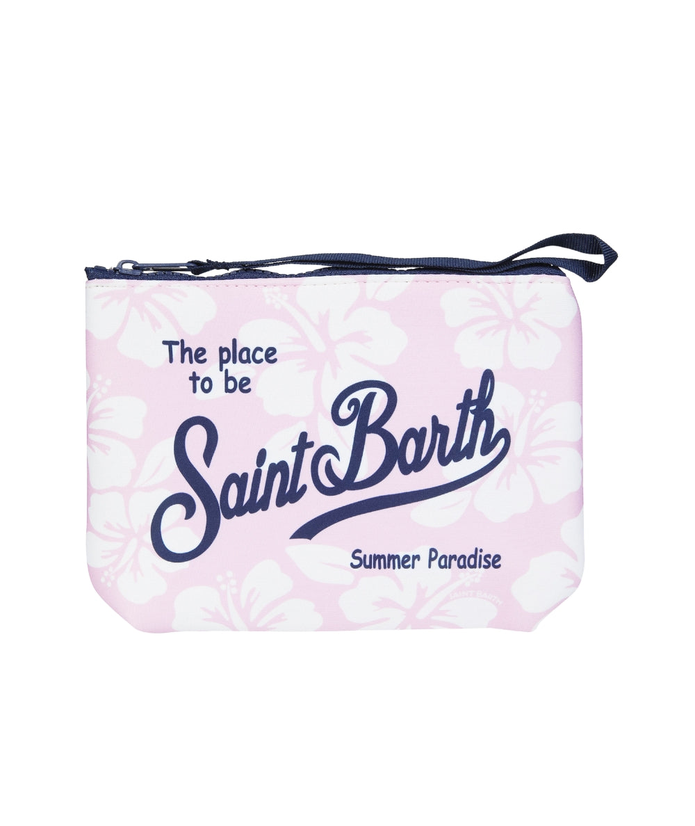 MC2 Saint Barth Pochette Fantasia Hibiscus Aline ALIN001 Rosa