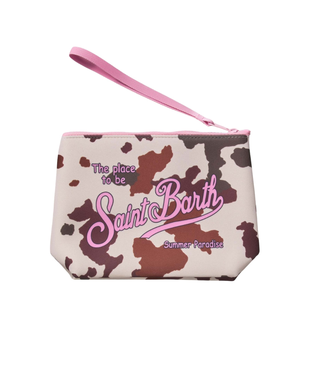 MC2 Saint Barth Pochette con Motivo Muccato Aline ALIN001 Marrone