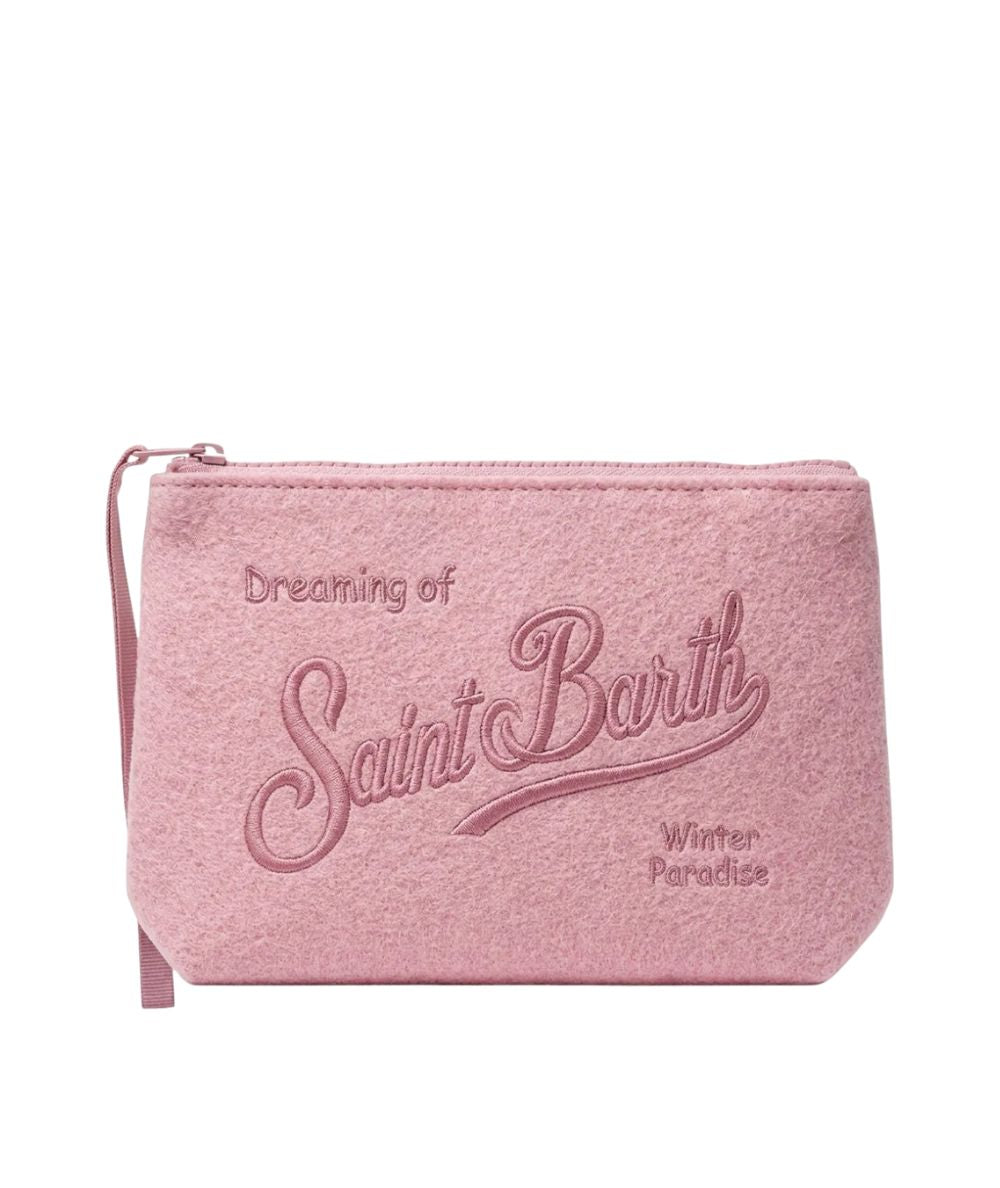 MC2 Saint Barth Pochette in Feltro Aline Felt ALI0028 Rosa