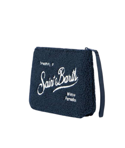 MC2 Saint Barth Pochette in Tessuto Aline Teddy ALI0023 Blu