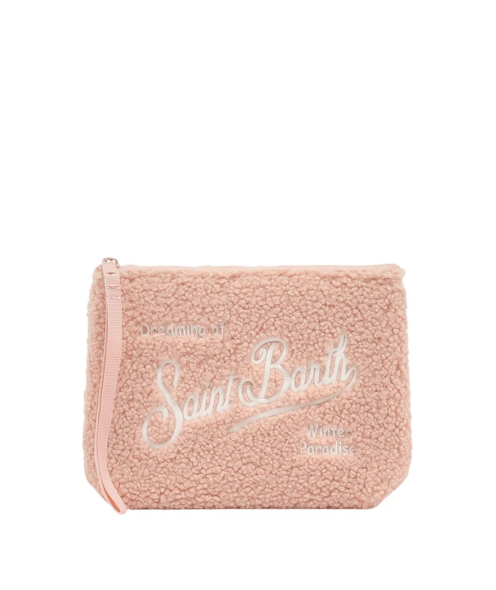 MC2 Saint Barth Pochette in Tessuto Aline Teddy ALI0023 Rosa