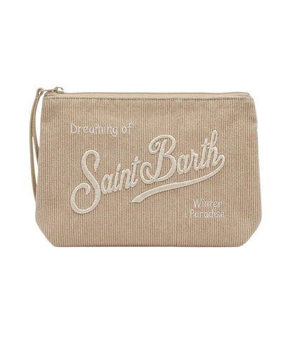 MC2 Saint Barth Pochette in Velluto Aline Corduroy S ALI0059 Beige