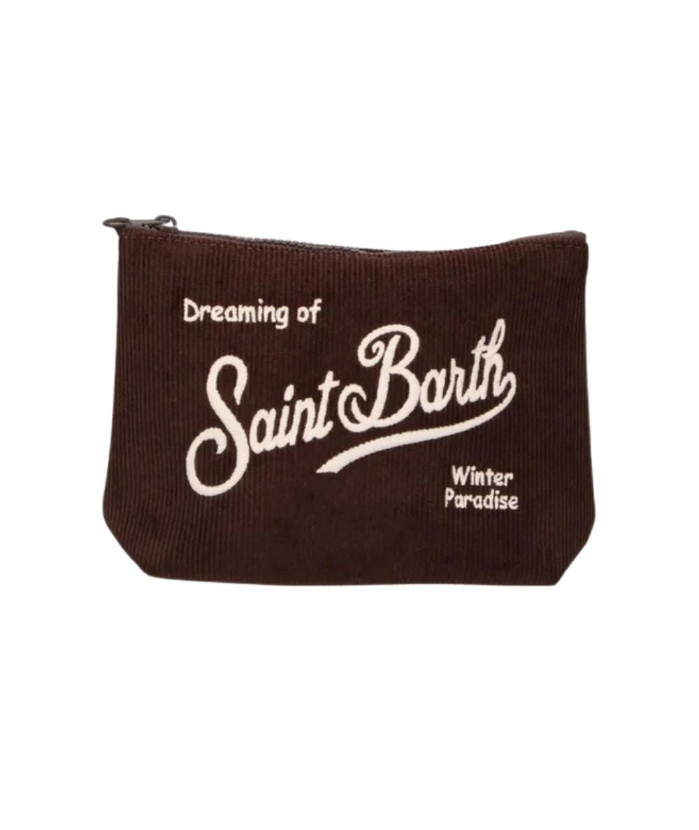 MC2 Saint Barth Pochette in Velluto Aline Corduroy S ALI0059 Marrone
