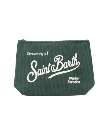 MC2 Saint Barth Pochette in Velluto Aline Corduroy S ALI0059 Verde