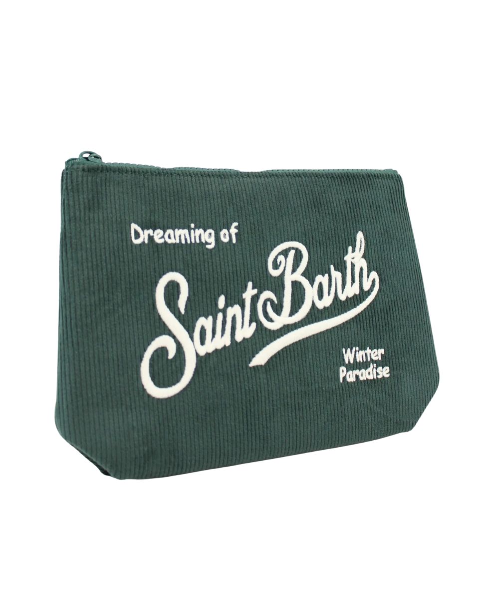 MC2 Saint Barth Pochette in Velluto Aline Corduroy S ALI0059 Verde