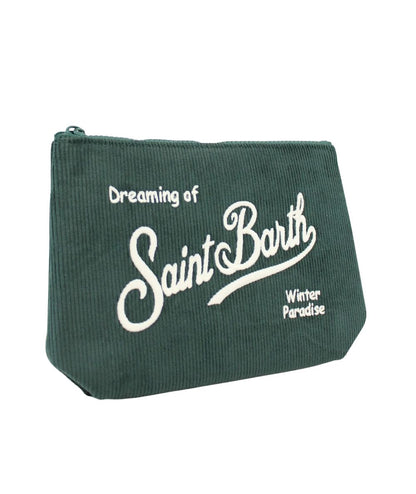 MC2 Saint Barth Pochette in Velluto Aline Corduroy S ALI0059 Verde