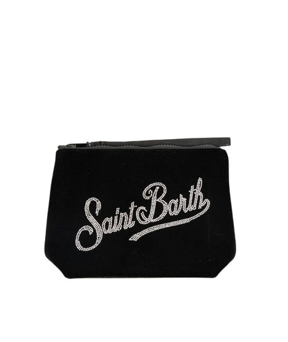 MC2 Saint Barth Pochette in Velluto Aline Velvet ALI0014 Nero