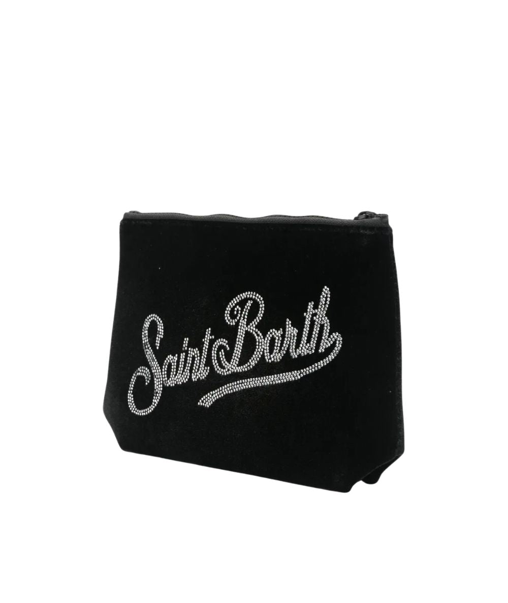 MC2 Saint Barth Pochette in Velluto Aline Velvet ALI0014 Nero