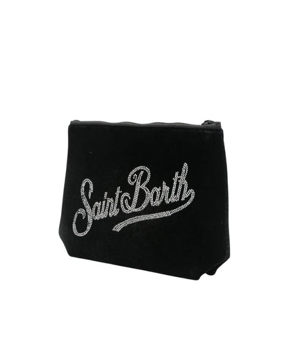 MC2 Saint Barth Pochette in Velluto Aline Velvet ALI0014 Nero