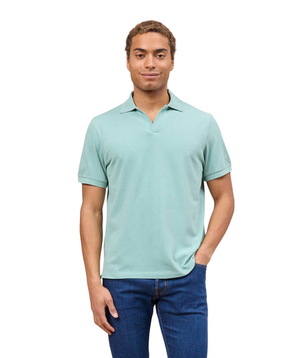 MC2 Saint Barth Polo con Scollo Skipper Charles CHS0001 Verde Acqua
