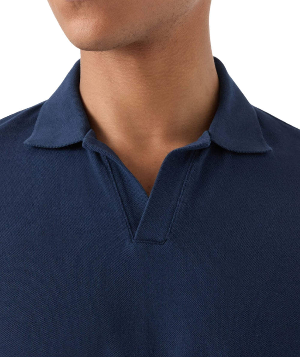 MC2 Saint Barth Polo in Cotone con Scollo Skipper Charles CHS0001 Blu
