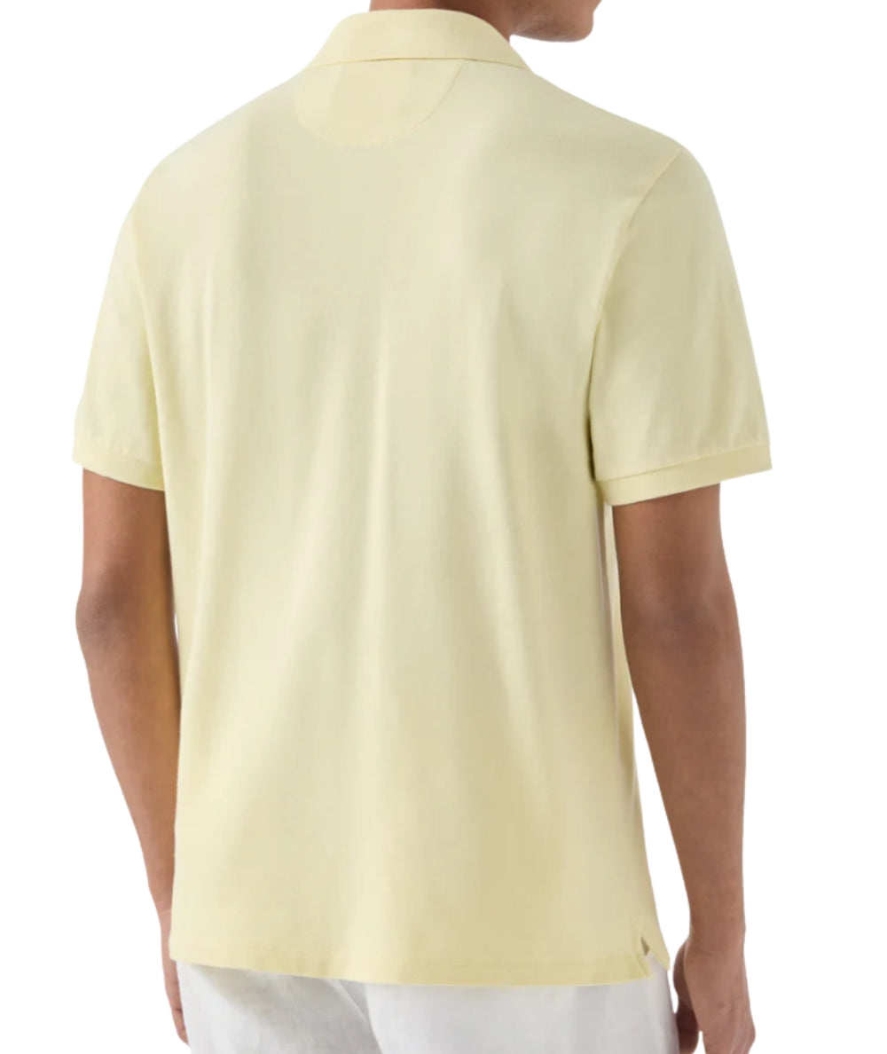 MC2 Saint Barth Polo in Cotone con Scollo Skipper Charles CHS0001 Giallo