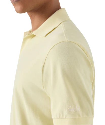 MC2 Saint Barth Polo in Cotone con Scollo Skipper Charles CHS0001 Giallo