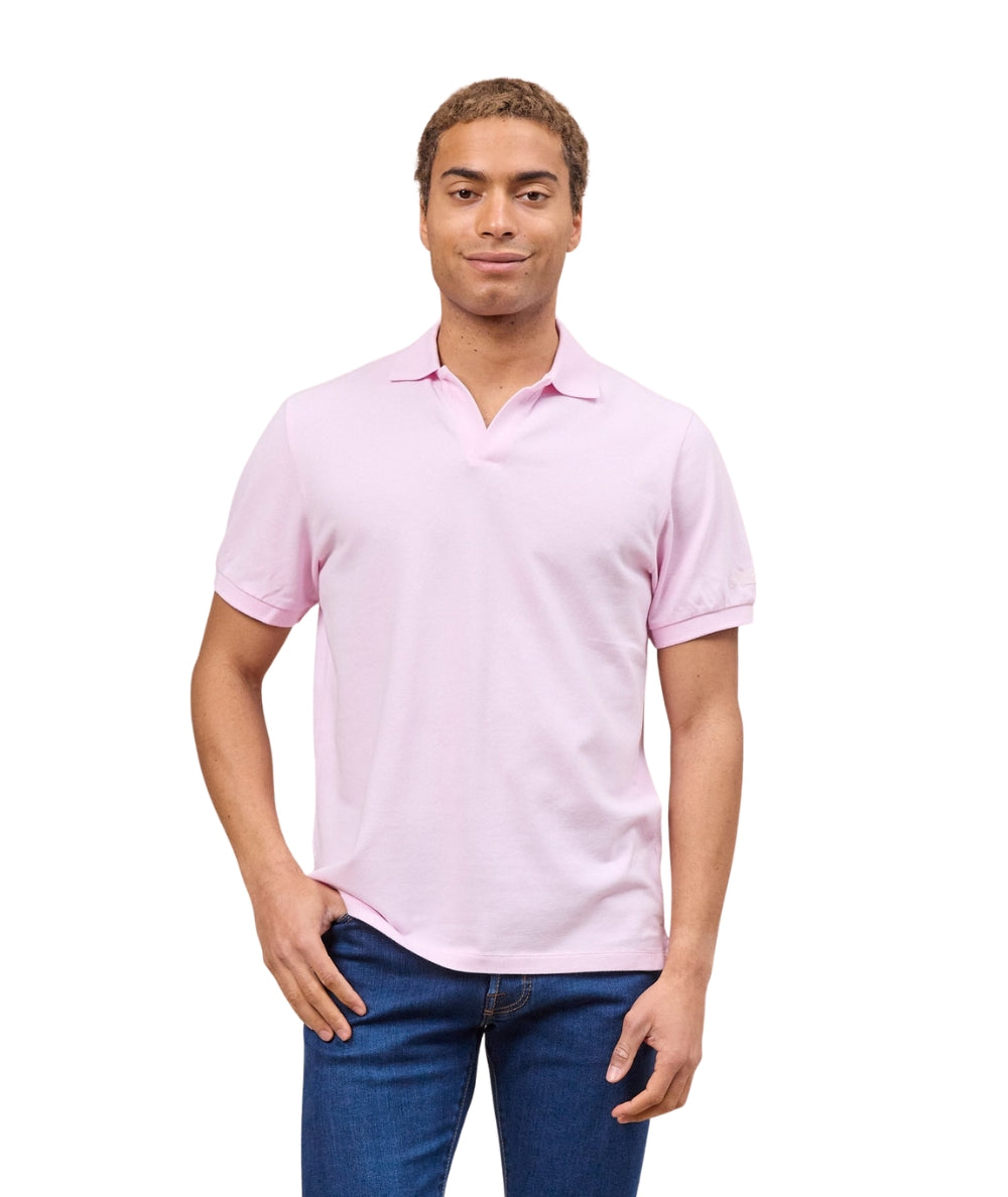 MC2 Saint Barth Polo in Cotone con Scollo Skipper Charles CHS0001 Rosa