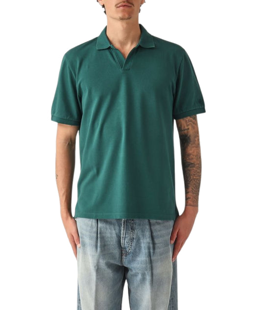 MC2 Saint Barth Polo in Cotone con Scollo Skipper Charles CHS0001 Verde