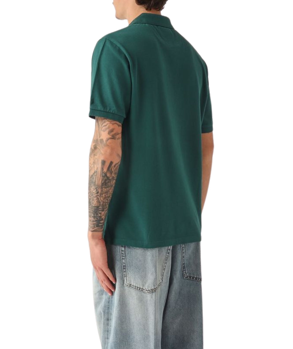 MC2 Saint Barth Polo in Cotone con Scollo Skipper Charles CHS0001 Verde