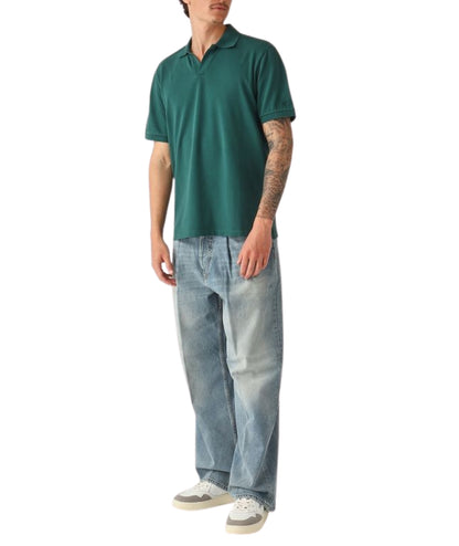 MC2 Saint Barth Polo in Cotone con Scollo Skipper Charles CHS0001 Verde