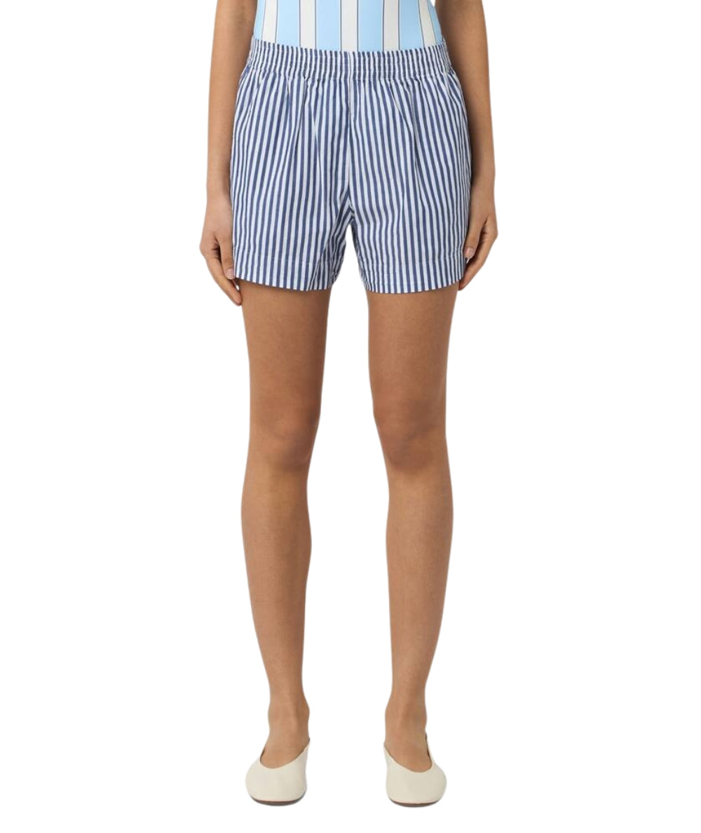 MC2 Saint Barth Shorts in Cotone a Righe Meave MEA002 Blu