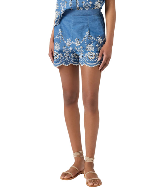 MC2 Saint Barth Shorts in Sangallo Amani AMN0001 Azzurro Denim