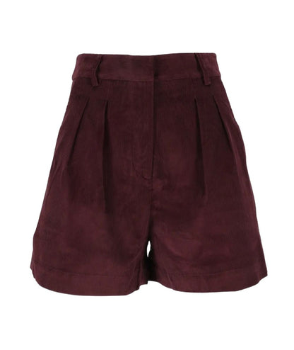MC2 Saint Barth Shorts in Velluto Aya Corduroy Mini AYA0002 Bordeaux