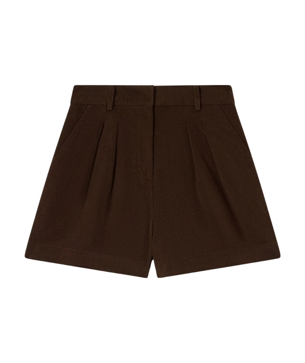 MC2 Saint Barth Shorts in Velluto Aya Corduroy Mini AYA0002 Marrone