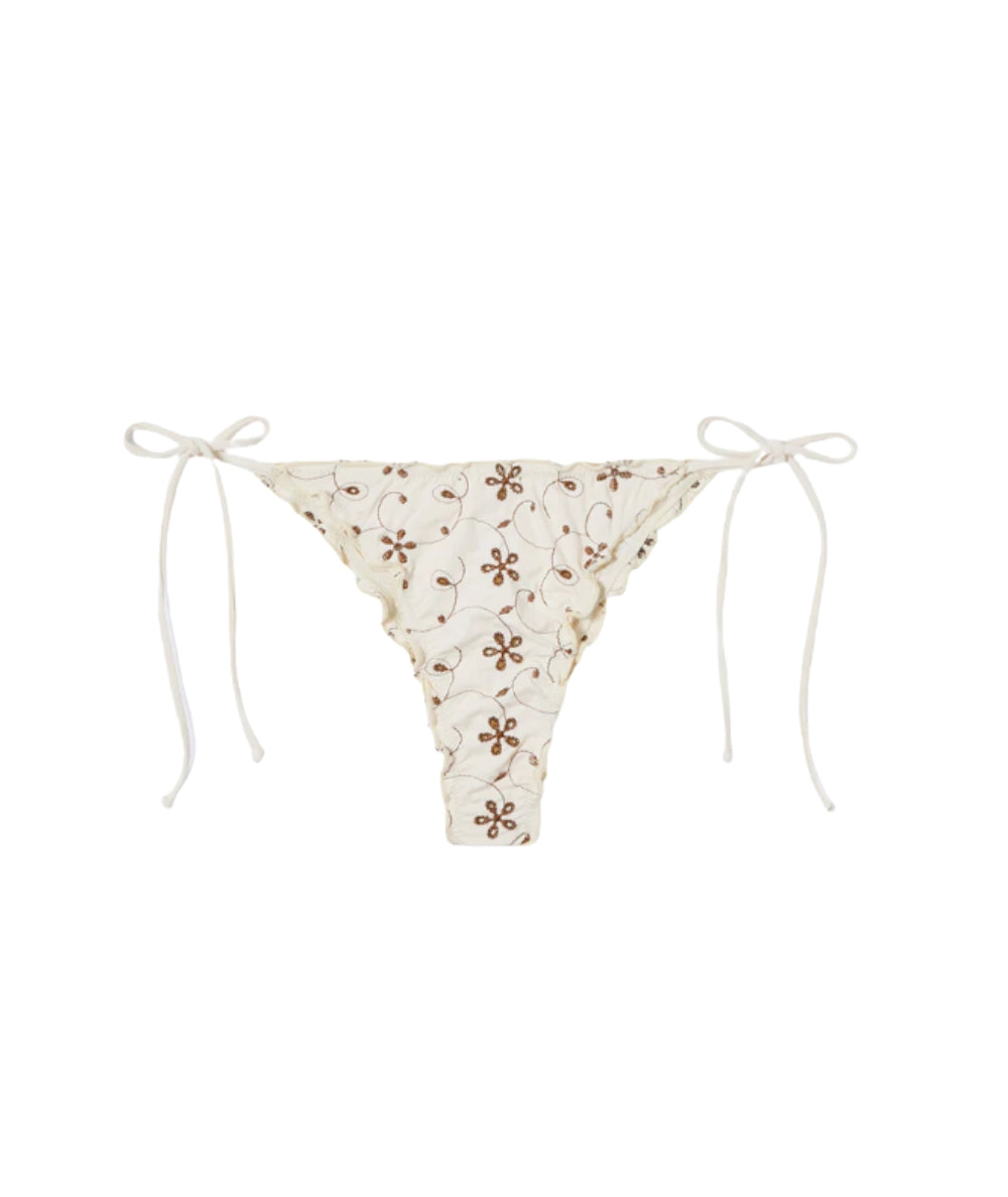 MC2 Saint Barth Slip Floreale in Sangallo Miami MIA001 Beige