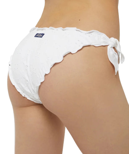 MC2 Saint Barth Slip con Ricamo in Sangallo Moon MOO0001 Bianco
