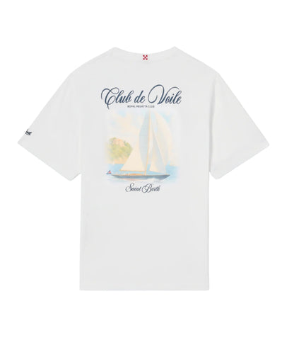 MC2 Saint Barth T-shirt con Girocollo e Stampa Portland PRL0002 Bianco