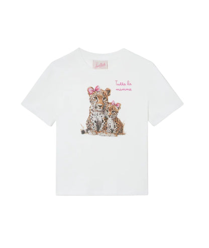 MC2 Saint Barth T-shirt con Stampa e Scritta Elly ELLY001 Bianco