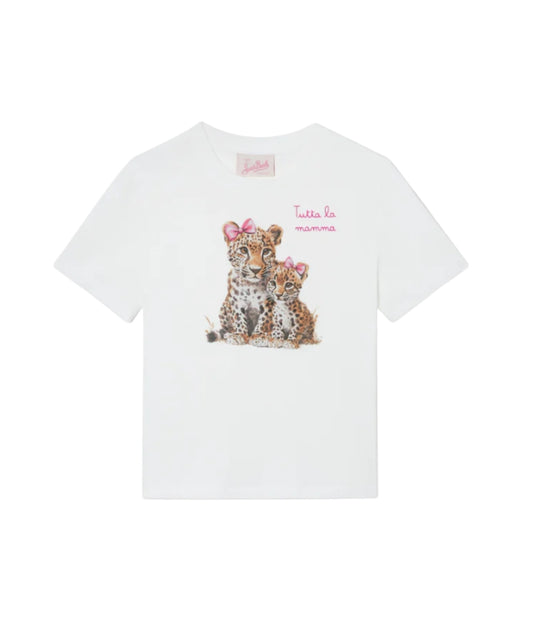 MC2 Saint Barth T-shirt con Stampa e Scritta Elly ELLY001 Bianco