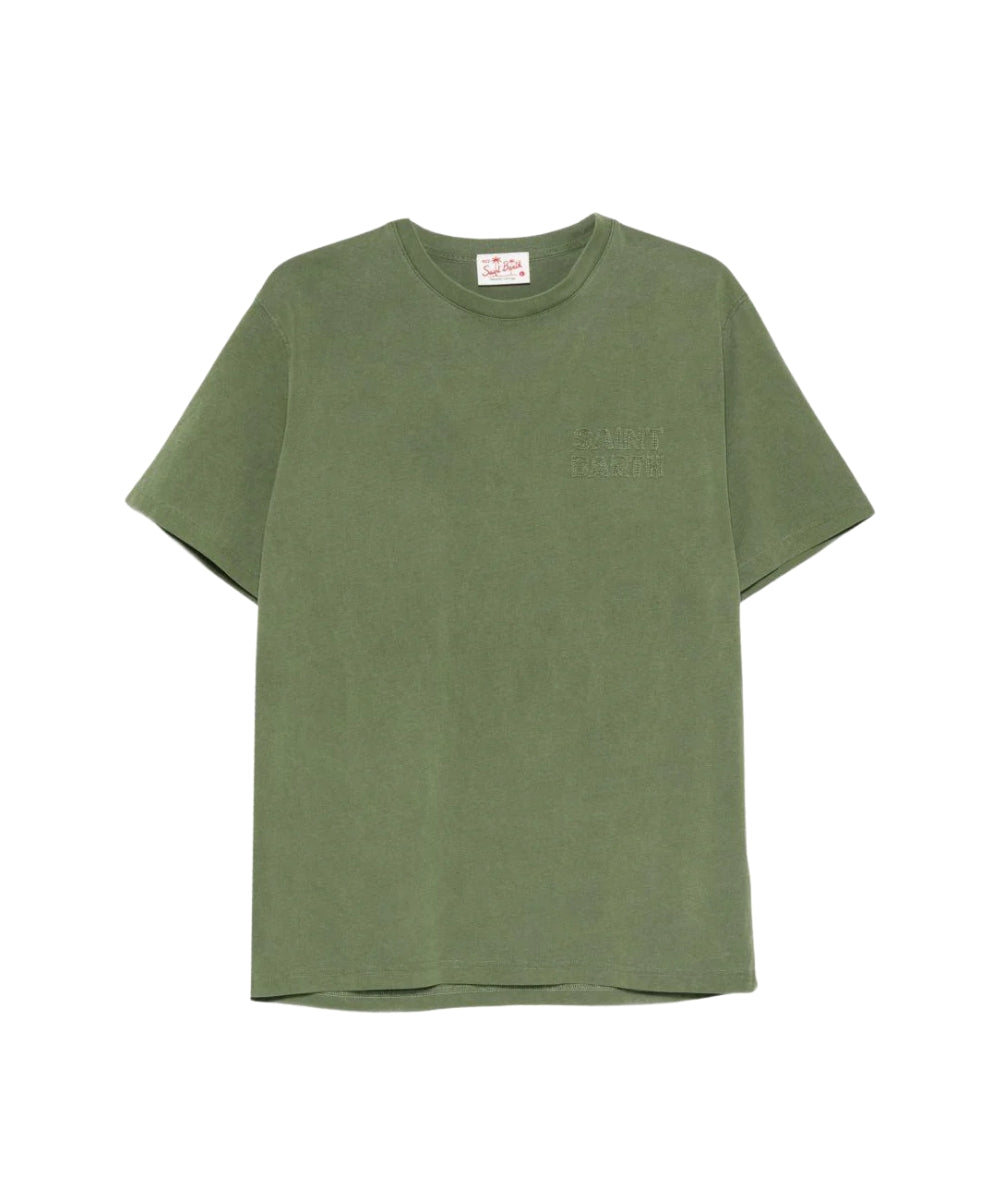 MC2 Saint Barth T-shirt in Cotone con Logo Portofino POT0001 Verde