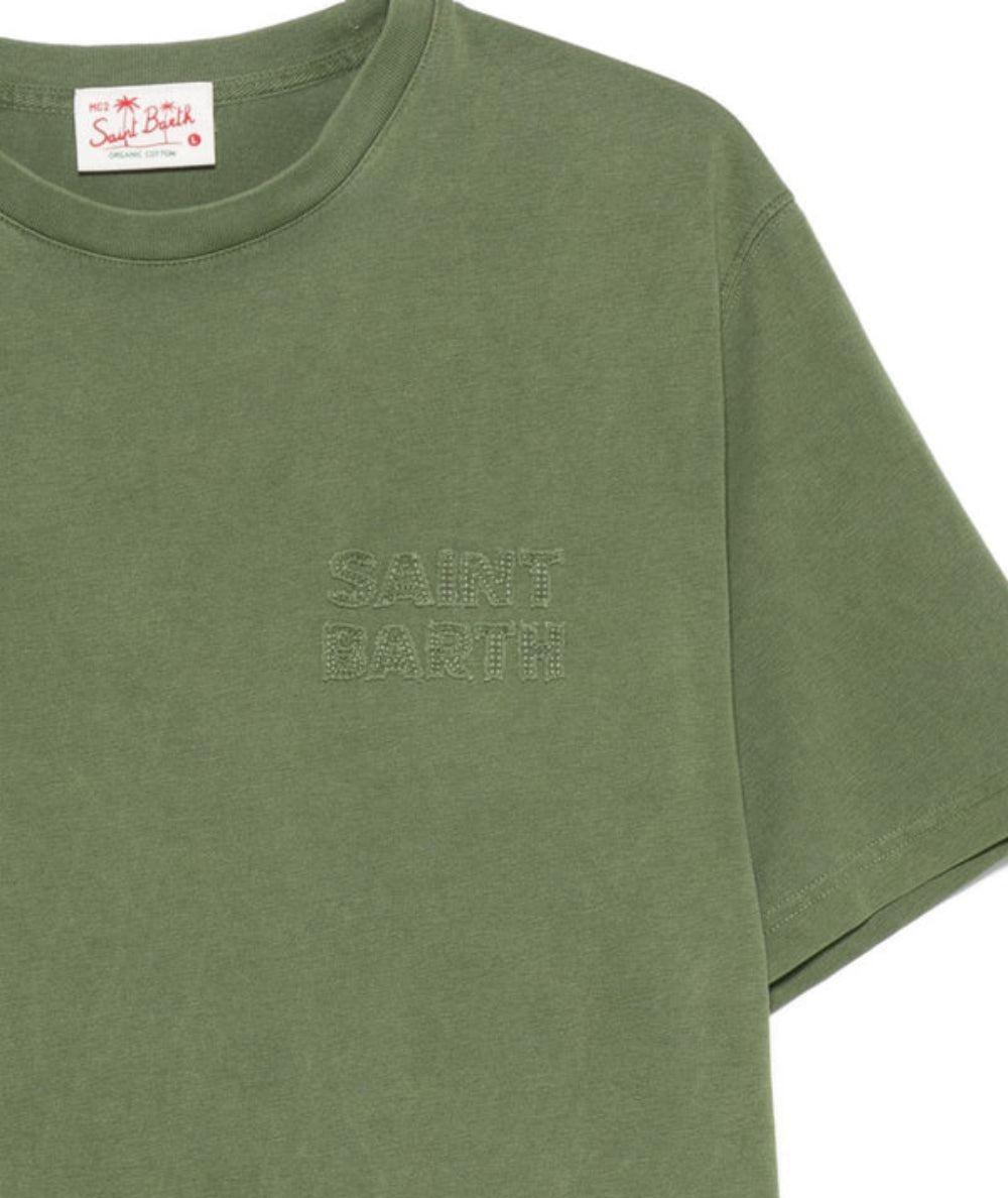 MC2 Saint Barth T-shirt in Cotone con Logo Portofino POT0001 Verde